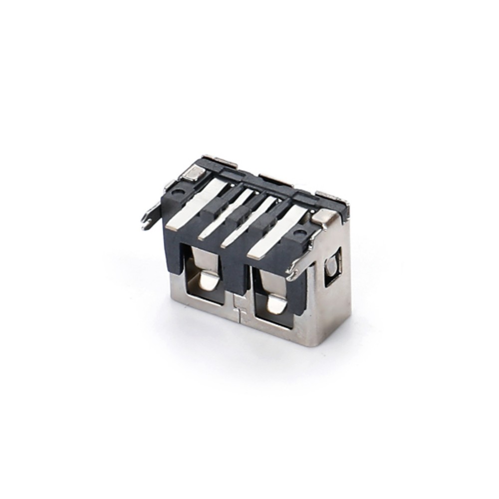 01AR-1529-N USB AF 90度DIP 短體10.0 后腳6.3魚(yú)叉腳無(wú)卷邊 大電流