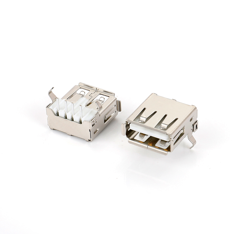 01AR-0102 USB AF 90度插板T型彎腳有卷邊(常規(guī)包裝)