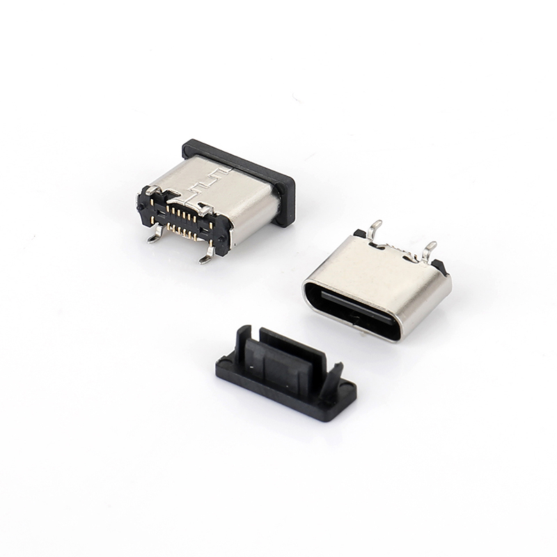 0716L-9231 TYPE CF 16P SMT 180度四腳插板立貼式H=6.4 腳長0.95