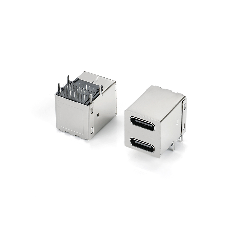 0716D-7406 TYPE CF 16P DIP雙層90度四腳插板H=15.4