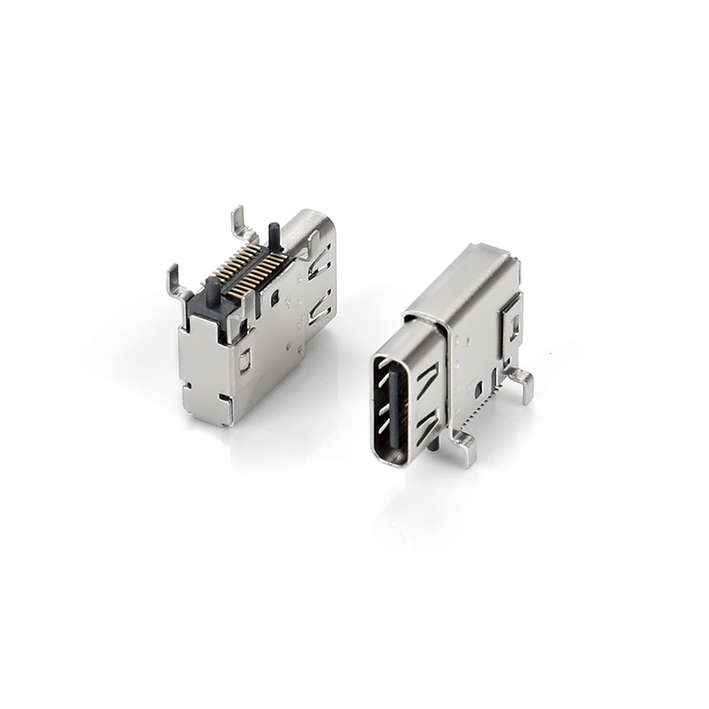 0724I-0567 TYPE CF 24P SMT 四腳側(cè)插有柱雙殼有后蓋L=14.3 腳長(zhǎng)1.70