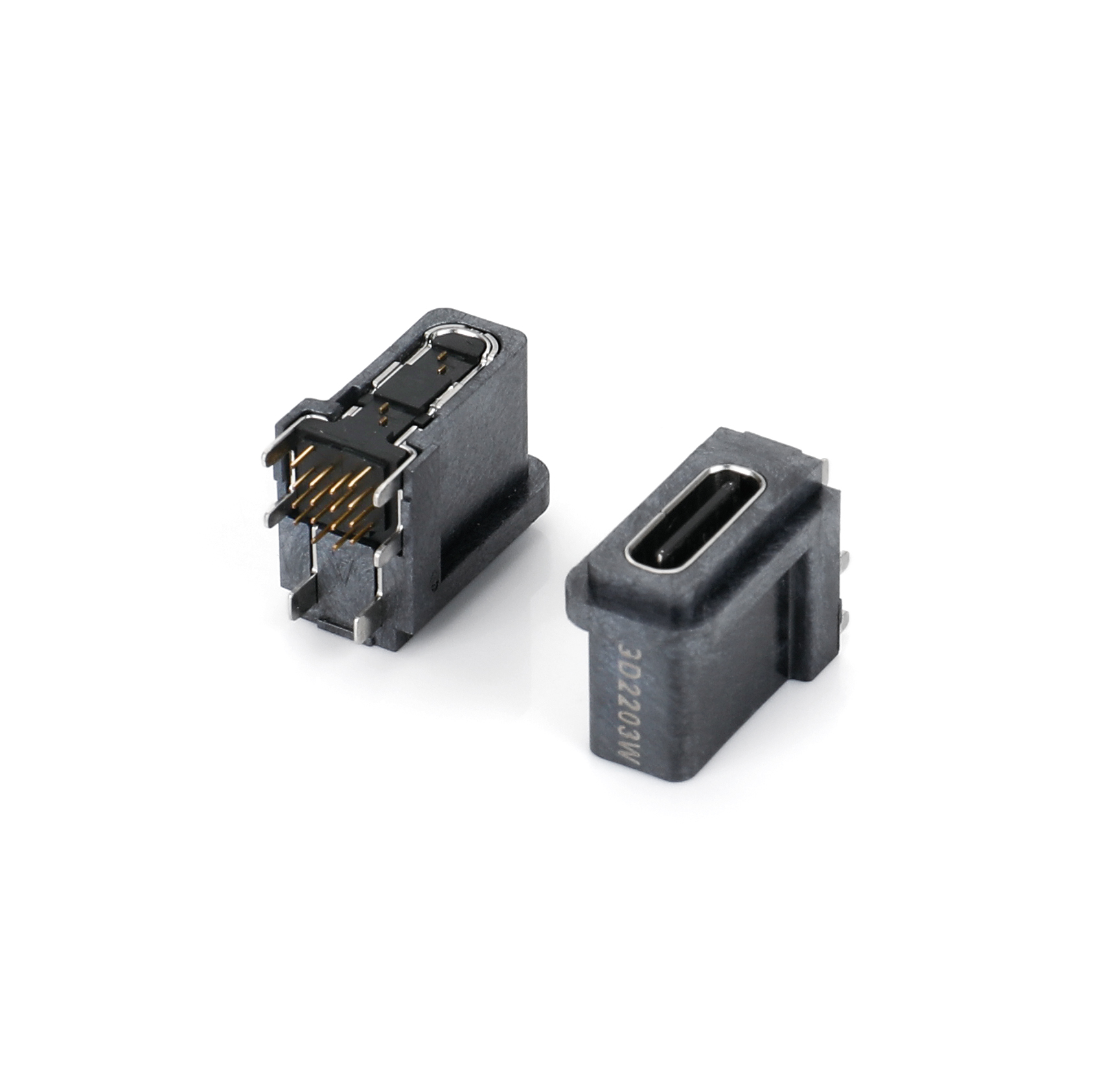 0716I-0576-WP  TYPE CF 16P DIP 六腳側插防水款45W帶護套CH=7.0 L=10.5 IPX4